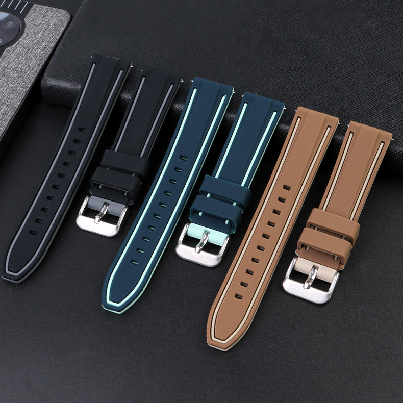 SWATCH สายนาฬิกาข้อมือซิลิโคน กันน้ํา ขนาด 20 มม. สไตล์สปอร์ต สําหรับผู้ชาย และผู้หญิง