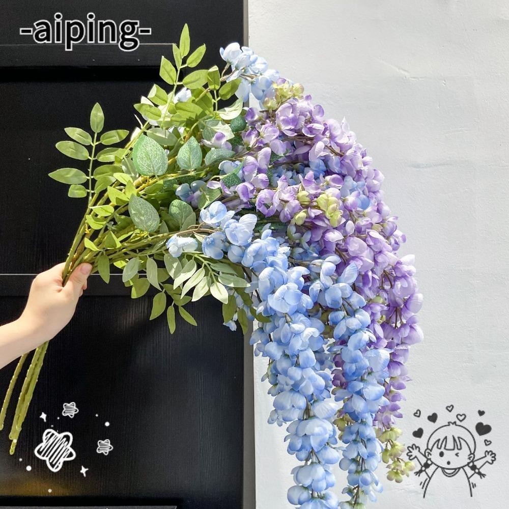 Aiping ดอกไม้ประดิษฐ์ 5 ส้อม 110 ซม. หลากสี สําหรับแขวนตกแต่งบ้าน