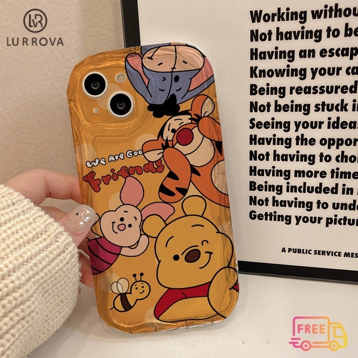 เคส VIVO V30 5G V29 S1 V27 5G V27 Pro V27E V25 V25E V23 V23E V15 V20 Pro การ์ตูนน่ารักทิกเกอร์กันกระแทก TPU กรณีโทรศัพท์