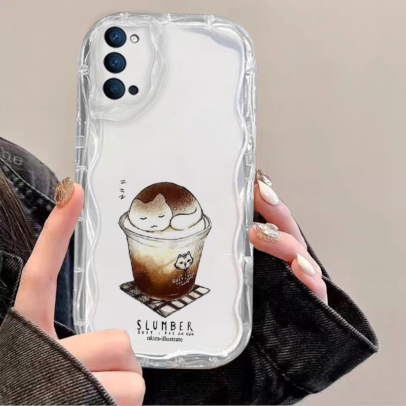 เคส OPPO Reno 5 4 Reno4 Reno5 5G ใส สุนทรีย์ กันกระแทก ป้องกันกล้อง ดอกไม้ ขอบนิ่ม TPU เคสโทรศัพท์ - รูปที่ 4