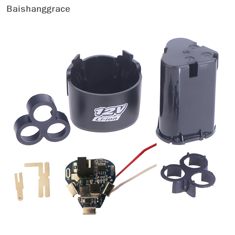 Baishanggrace BMS 18650 กล่องวงจรไฟฟ้าลิเธียม บอร์ดป้องกัน Li-ion 3S 12V DC HHT