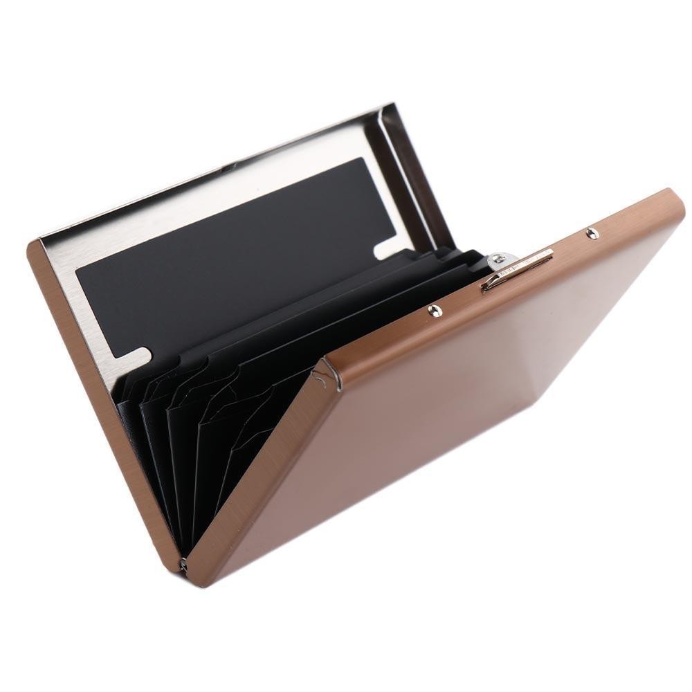 Kissfashionstyle ที่ใส่นามบัตร Water-proof Antimagnetic กล่องบัตรเครดิตกระเป๋าเดินทาง Multi-Card Bit บัตรเครดิต ID Document Bank Card Case