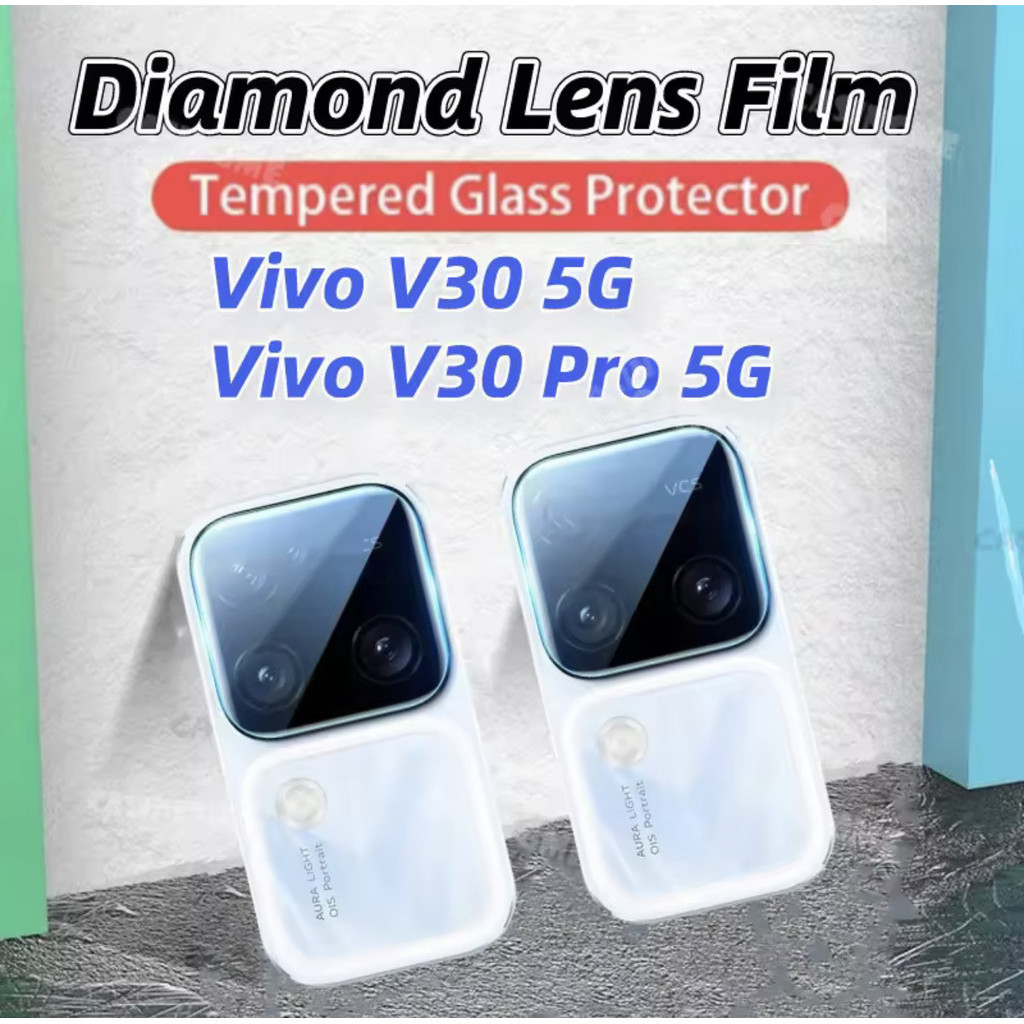 ฟิล์มกระจกนิรภัยกันรอยหน้าจอ เลนส์กล้อง 3D ด้านหลัง สําหรับ Vivo V30 Pro V30Pro V 30 VivoV30 5G 2024