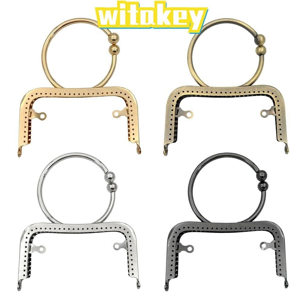 Witakey กรอบกระเป๋าโลหะ ขนาดเล็ก สไตล์วินเทจ อุปกรณ์เสริม