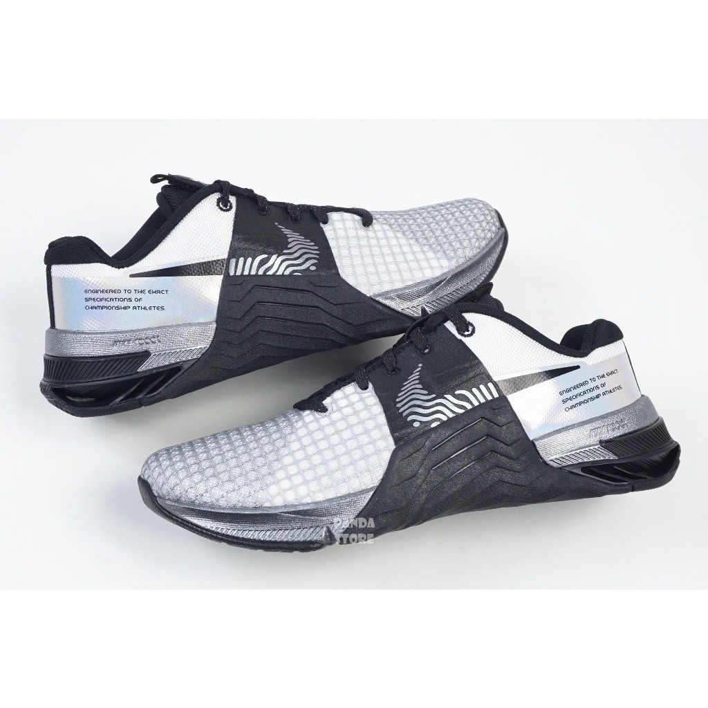 Pangda W Nike Metcon 8 PRM DQ4681-100 รองเท้าผ้าใบ สีดํา สีเงิน สําหรับผู้หญิง