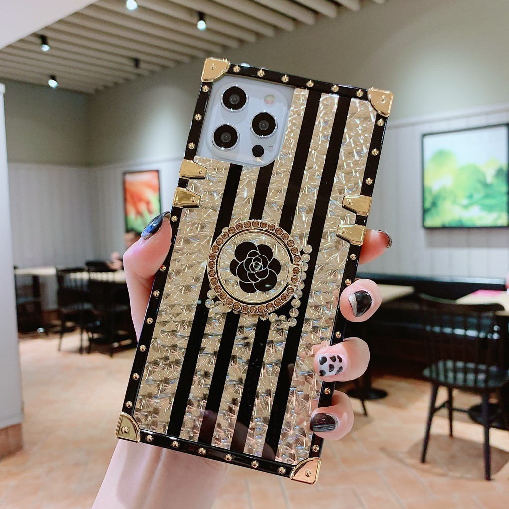 เคสโทรศัพท์ Realme C11 2020 2021 C67 C51 C55 C53 C35 C21Y C25Y C12 C25 C25S C15 C30 C21 C33 C31 C2 C1 C30S 5 5i 6i 7 6 Pro เคสโทรศัพท์มือถือ กันกระแทก ลายดอกไม้ CHAxNEL พร้อมที่ตั้งวาง สําหรับ