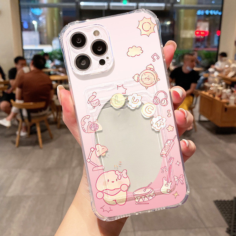 COD For เคส iPhone 13 11 15 12 14 Pro Max 8 7 Plus XS MAX SE X เคสซิลิโคนใส่การ์ด TPUเคสโทรศัพท์แบบใส