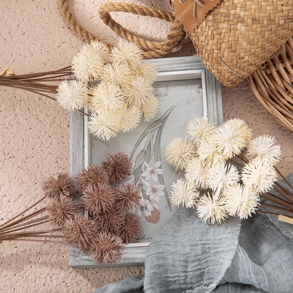 ช่อดอกแดนดิไลออนปลอม พลาสติก ขนาดเล็ก สําหรับตกแต่งบ้าน งานแต่งงาน 12 ชิ้น