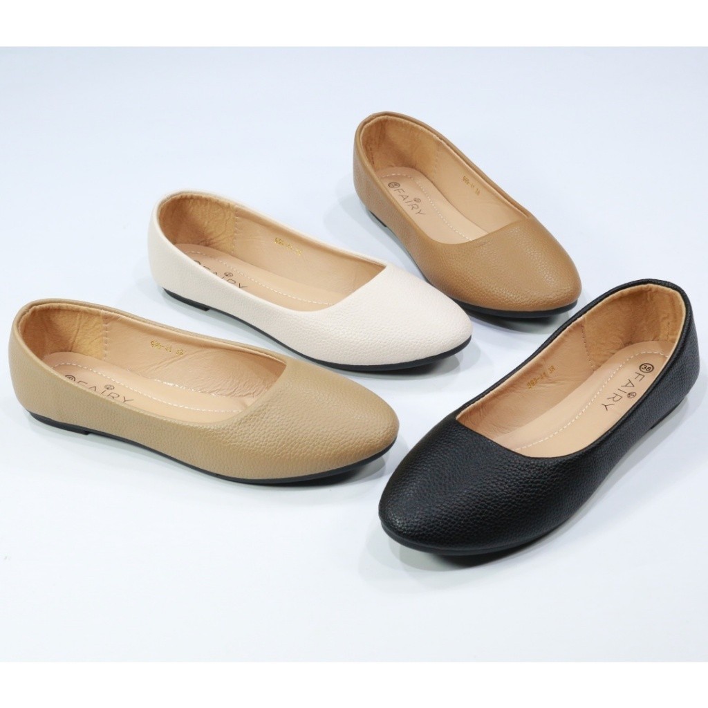 รองเท้าสวม 999-41  รองเท้าคัชชู ส้นแบน FAIRY