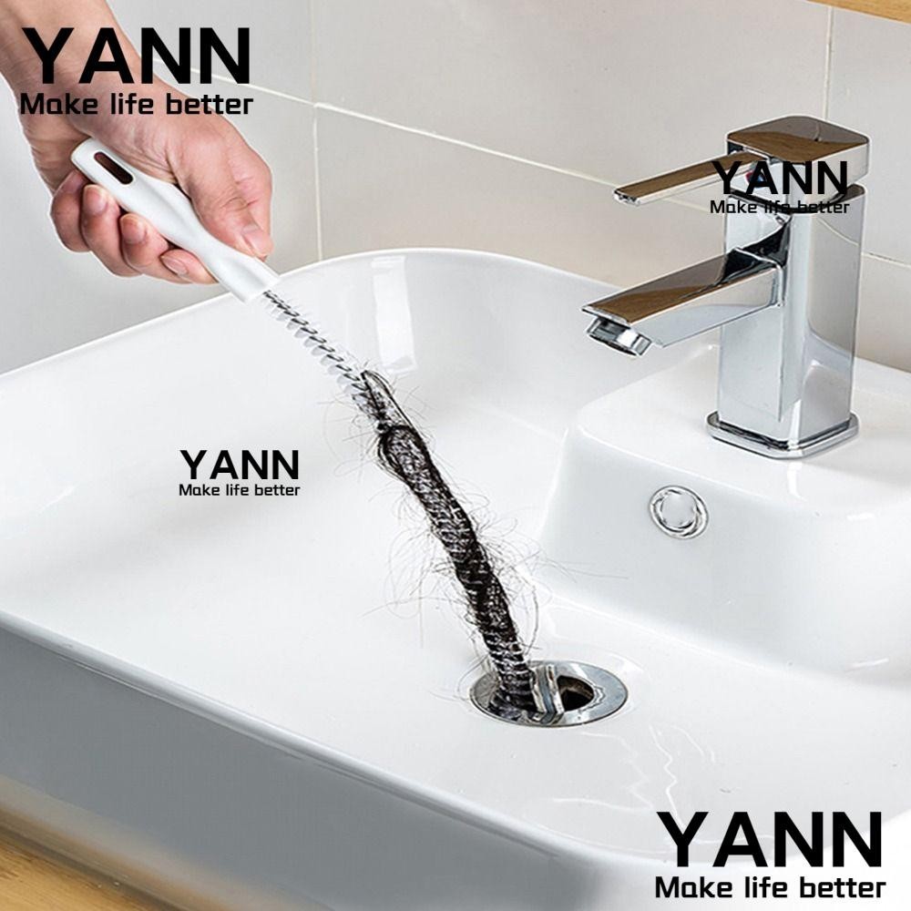 Yann1 แปรงทําความสะอาดท่อระบายน้ํา สําหรับห้องน้ํา ราคา ถูกที่สุด ดีลบีเคเค