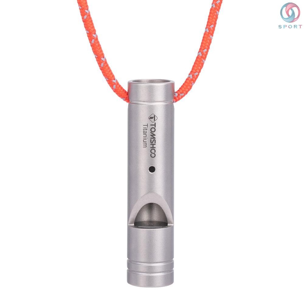~พร้อมส่ง~ Tomshoo นกหวีดฉุกเฉิน ไทเทเนียม เปลี่ยนเสียงได้ 120db เสียงดัง แขวนได้ สร้อยคอ Surviv