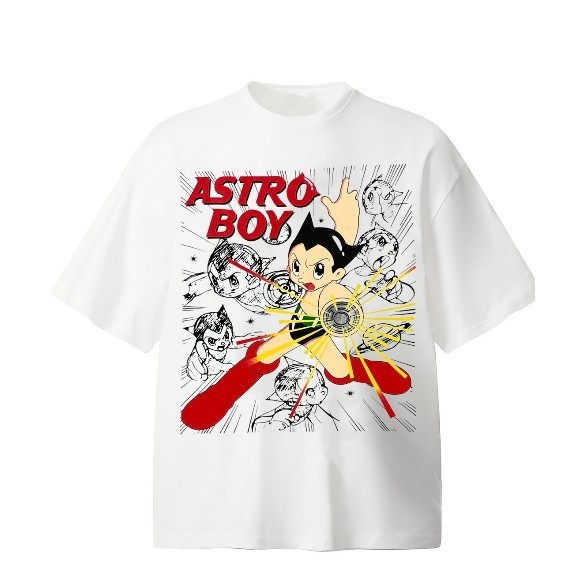 เสื้อยืดแขนสั้น พิมพ์ลายหมึก สีขาว สไตล์ฮิปฮอป วินเทจ เรโทร