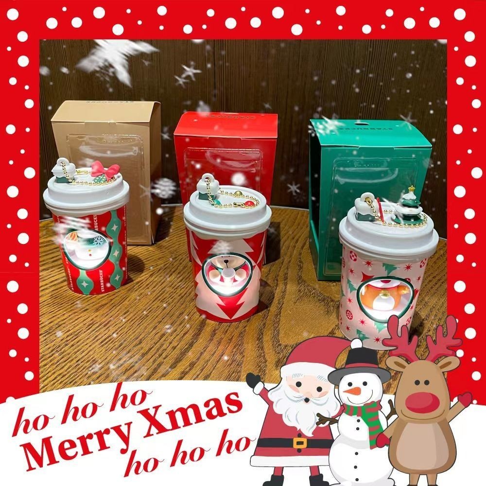 ★Ins Mug Starbucks 2022 จี้แก้วมัก สีแดง คลาสสิก เครื่องประดับคู่รัก ของขวัญคริสต์มาส