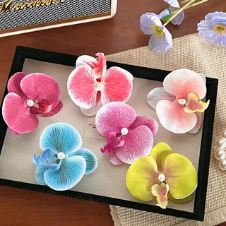 ในไทย-พร้อมส่ง✨กิ๊บหนีบผม รูปผีเสื้อดอกไม้ ประดับไข่มุก คลิปด้านข้าง หวาน สไตล์เกาหลีสําหรับผู้หญิงริมทะเล/วันหยุดพักผ่อ