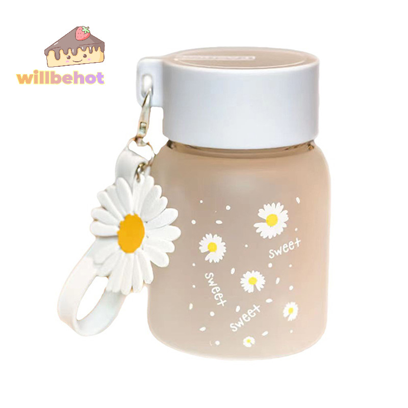 [WillbehotT] ขวดน้ําดื่ม ลายดอกเดซี่น่ารัก ขนาด 350 มล. แบบพกพา สุ่มแบบ สําหรับเด็กผู้หญิง [ใหม่]