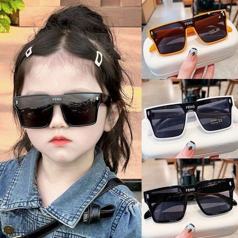 【ZM glasses】แว่นกันแดดเด็ก แว่นกันแดดแฟชั่นเด็กชายและเด็กหญิง แว่นกรอบใหญ่ แว่นกันแดดป้องกันรังสียูวีระดับ HD กระแสน้ำ ET-006