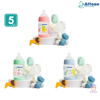 Attoon ขวดนม 5 ,9 ออนซ์ คอกว้าง แพ็ค 3 ขวด พร้อมจุก รุ่น Color Slim TTTYU Baby Shop