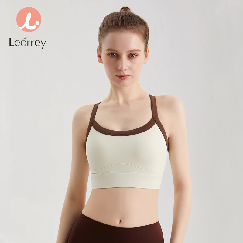 Leorrey เสื้อชั้นในออกกำลังกาย มีฟองน้ำ กันกระแทก ทรงสปอร์ต thumbnail 9