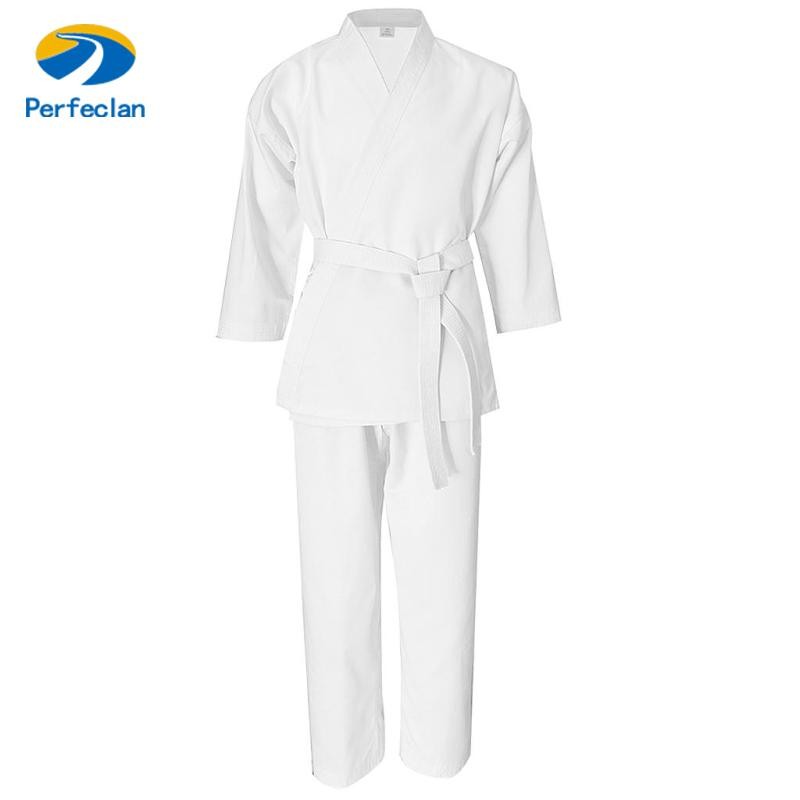สมบูรณ์แบบ นักเรียน คาราเต้ ชุด ชุดกีฬา คาราเต้ ศิลปะ เครื่องแต่งกาย สีขาว