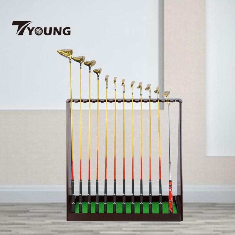 [มีจําหน่าย] ที่วางไม้กอล์ฟสําหรับ 13 Club Golf Club Rack สําหรับกีฬาสนามกอล์ฟอุปกรณ์ฝึกซ้อม Office 