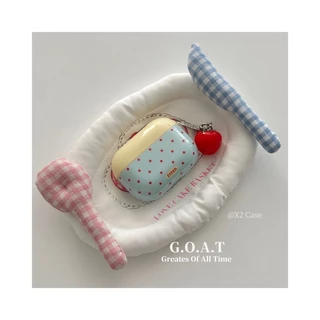 Goat 1/2/Airpods Pro/ Pro 3/Airpods Pro 2/Airpods 3 4 Soft Cortical หูฟังป้องกันและฤดูใบไม้ร่วง Arrest + พวงกุญแจ