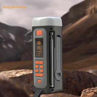 วิทยุ AM/FM/SW ฉุกเฉิน 4500mAh USB C/Solar/Hand Crank ชาร์จพ…