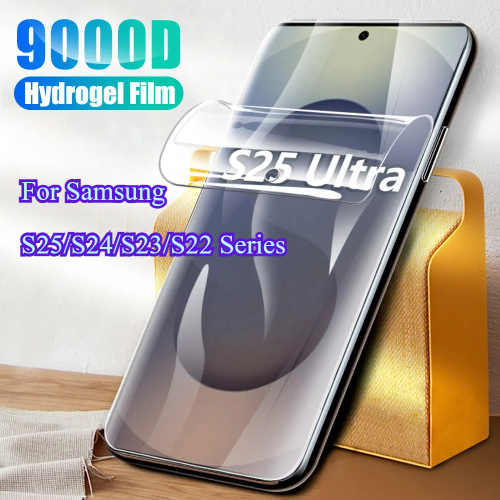 ตัวป้องกันหน้าจอ HD สําหรับ Samsung Galaxy S26 Ultra S25 S24 S23 Plus S25Ultra 3D Full Coverage Matte Hydrogel Film