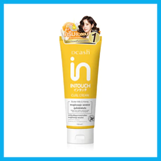 Dcash Intouch Butter Milk And Honey Curl Cream 150ml ดีแคช อินทัช บัตเตอร์ มิ้ลค์ แอนด์ ฮันนี่ เคิร์ล ครีม.