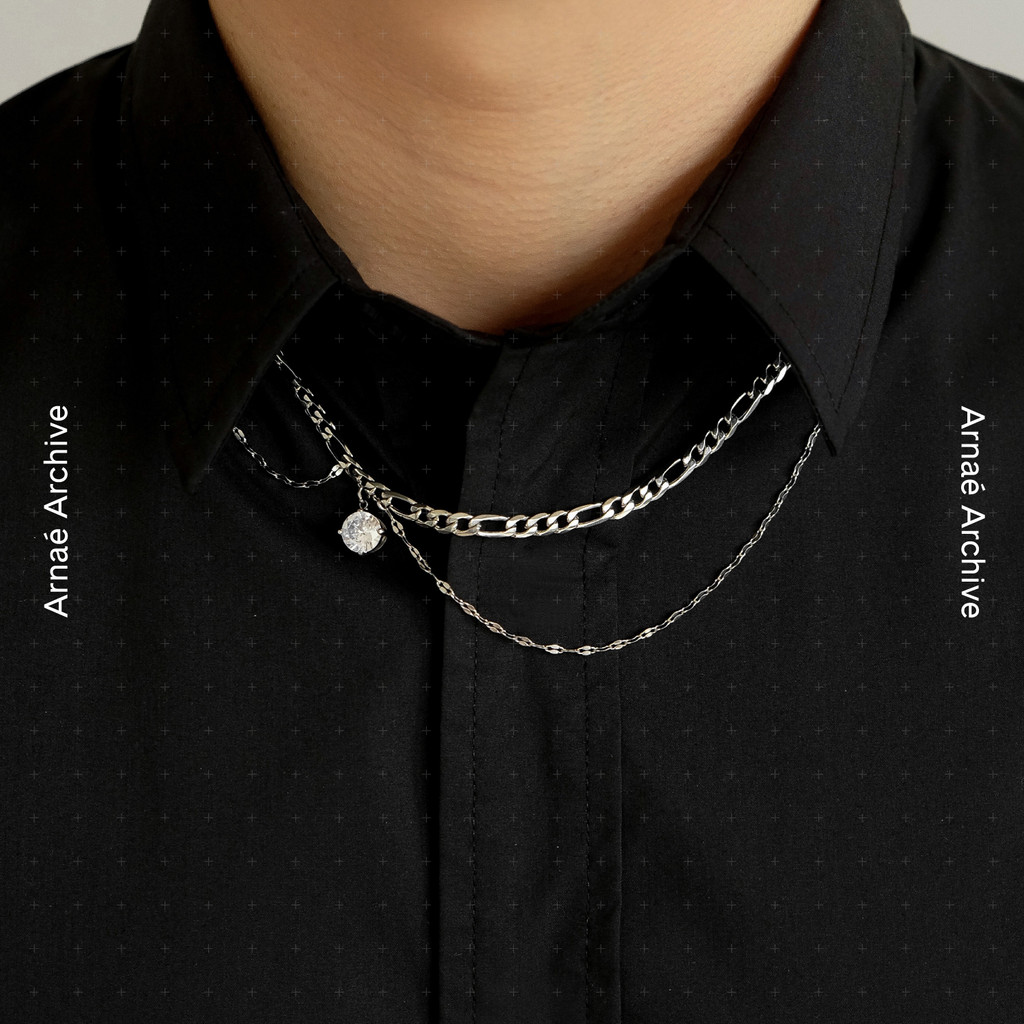 สร้อยคอดรอปโซ่คู่ Arnaé Archive