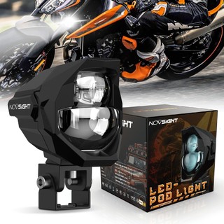 Novsight 45W 3500LM Mini Driving Light DC 9-100V Double LEDS Motorcycle Work Light IP68 Waterproof