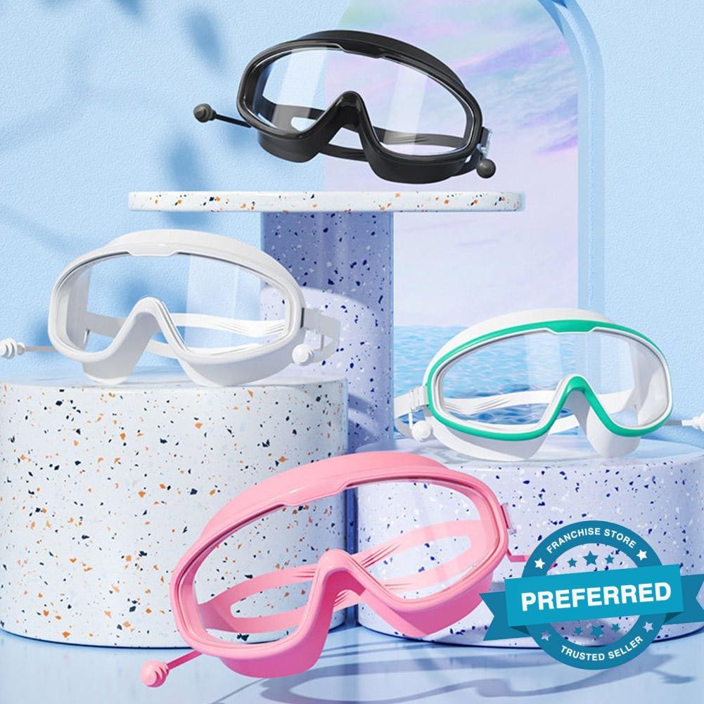 แว่นตาว่ายน้ํากรอบใหญ่ Professional Hd View แว่นตาว่ายน้ํากันน้ําแว่นตาซิลิโคน H5o5