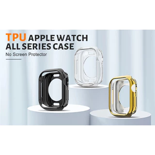 TPU กรณีปกอ่อน for Apple Watch Series 11 10 46 มม. 42 มม ซิลิโคนโดยไม่มีฟิล์มป้องกันหน้าจอ อุปกรณ์เสริมกันชน