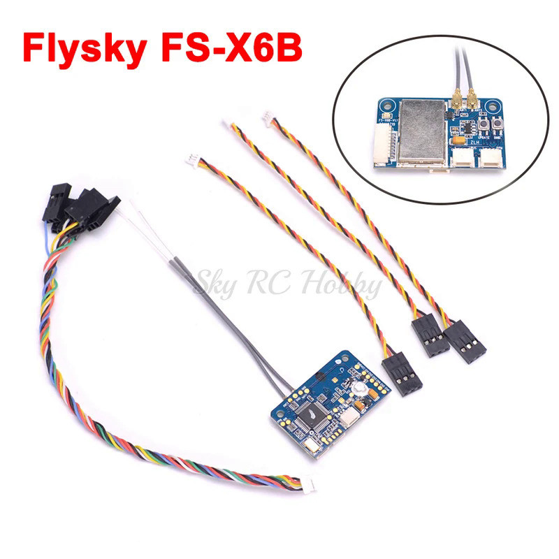 KS Original Flysky FS-X6B FS X6B 2.4G PPM I-BUS 6CHสำหรับRC Quadcopter FS-I6X FS-i4 FS-i6 FS-i6Sเครื