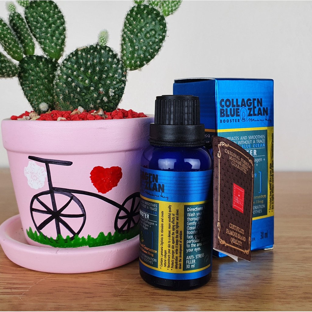 30Ml x 1ขวด Collagen Blue Ozean Booster madame heng คอลลาเจน บูลโอเชี่ยน บูสเตอร์ มาดามเฮง