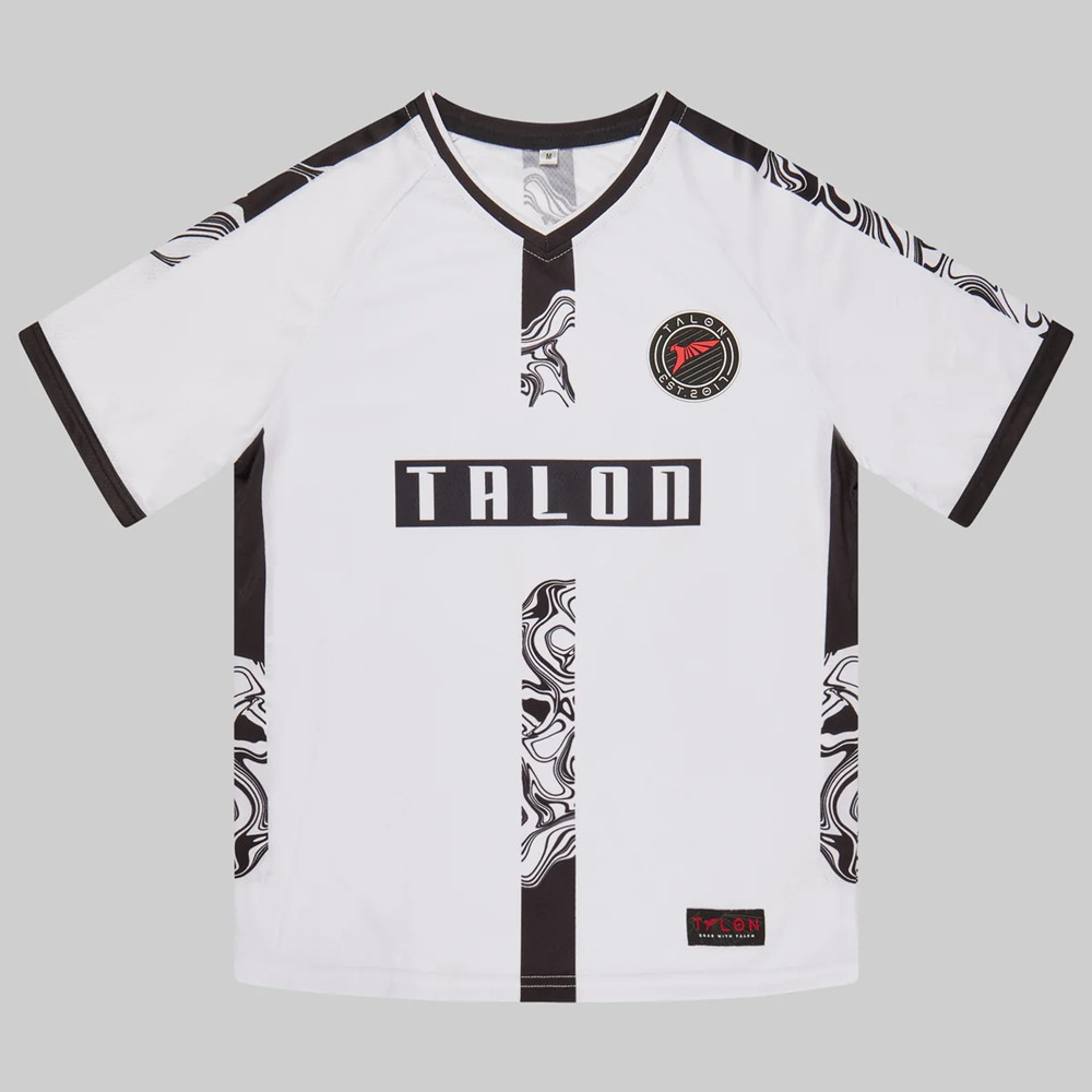 เสื้อแข่ง Talon Pro 2024 สีขาว. 2025 TALON E-sports Valorant และ League of Legends เกมขั้นสูงผู้ชายก