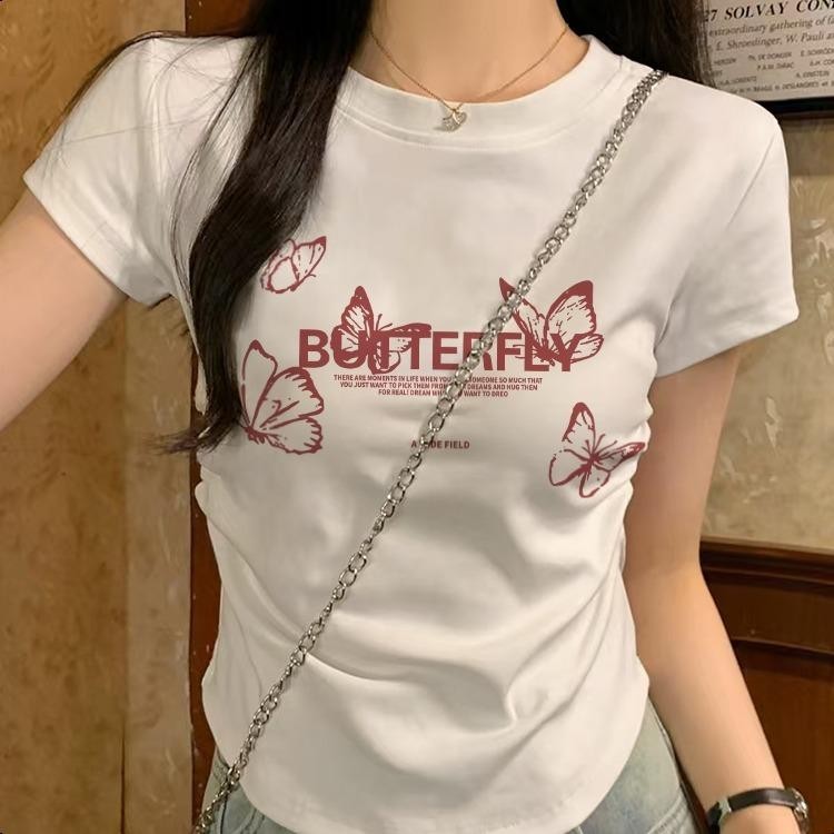 มีหลายไซส์ให้เลือกเสื้อยืดรัดรูปสาวอวบเสื้อคอกลมเสื้อสลิมฟิตเสื้อยืดสาวอวบสวยๆเสื้อยืดทรงครอปเสื้อยืดแขนสั้น