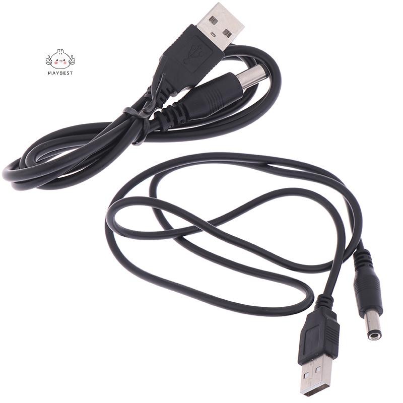 {maybest} สายไฟเครื่องชาร์จ USB เป็นแจ็คปลั๊ก 5.5 มม. สายไฟ USB สําหรับเครื่องเล่น MP3/MP4 {TH}