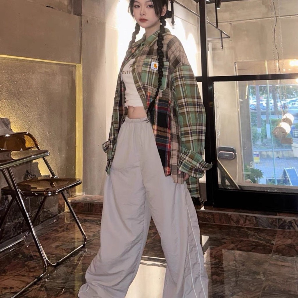 Carhartt เสื้อเชิ้ตแขนยาว ผ้าฝ้าย ขอบดิบ สีพื้น สําหรับผู้ชาย