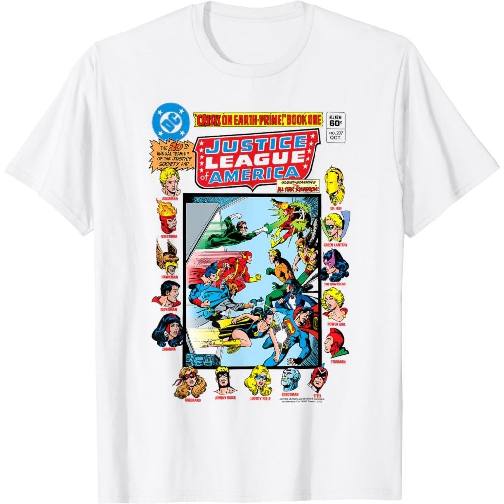 ความร้อน  พิมพ์ลายการ์ตูน Justice League Crisis On Earth แฟชั่นสําหรับเด็กผู้ชาย และผู้หญิง อายุ 1 2