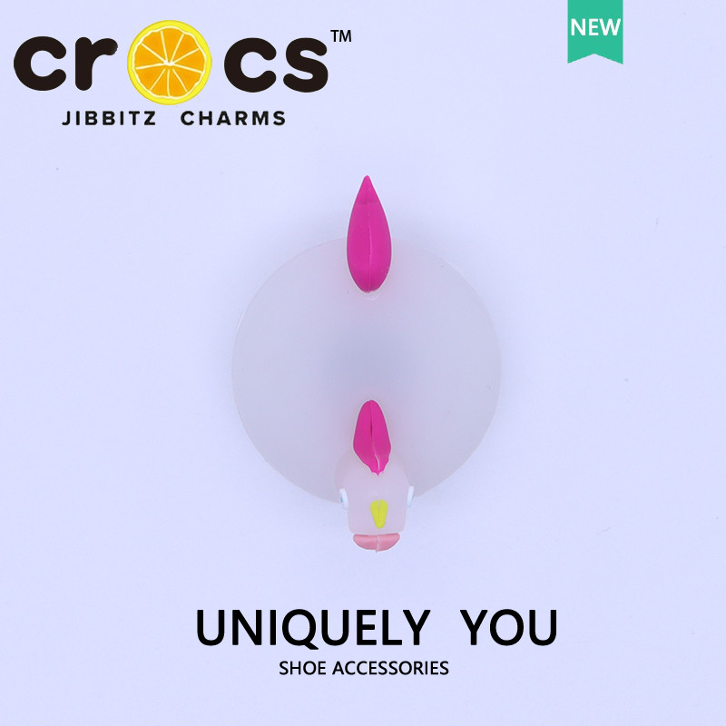 JIBBITZ cross charms ตัวติดรองเท้า ยูนิคอร์น3Dสีรุ้ง ตัวติดรองเท้า cross