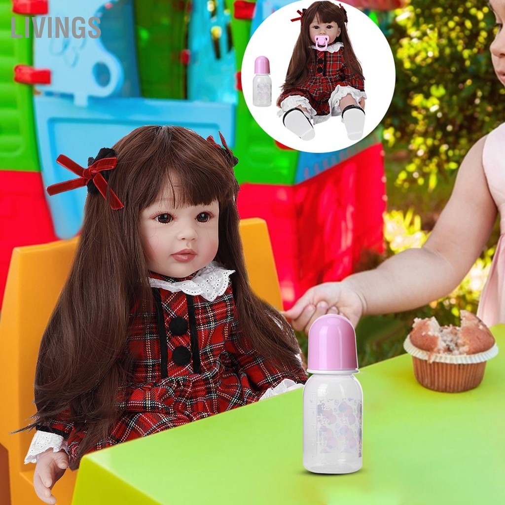 LivingS ผ้าซิลิโคนอ่อนนุ่มร่างกายเด็กสาวตุ๊กตาทารกเหมือนจริงตุ๊กตาเด็กของขวัญวันเกิด60เซนติเมตร