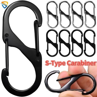 คลิปตะขอคาราบิเนอร์ โลหะผสมสังกะสี รูปตัว S 3 สี อุปกรณ์เสริ…