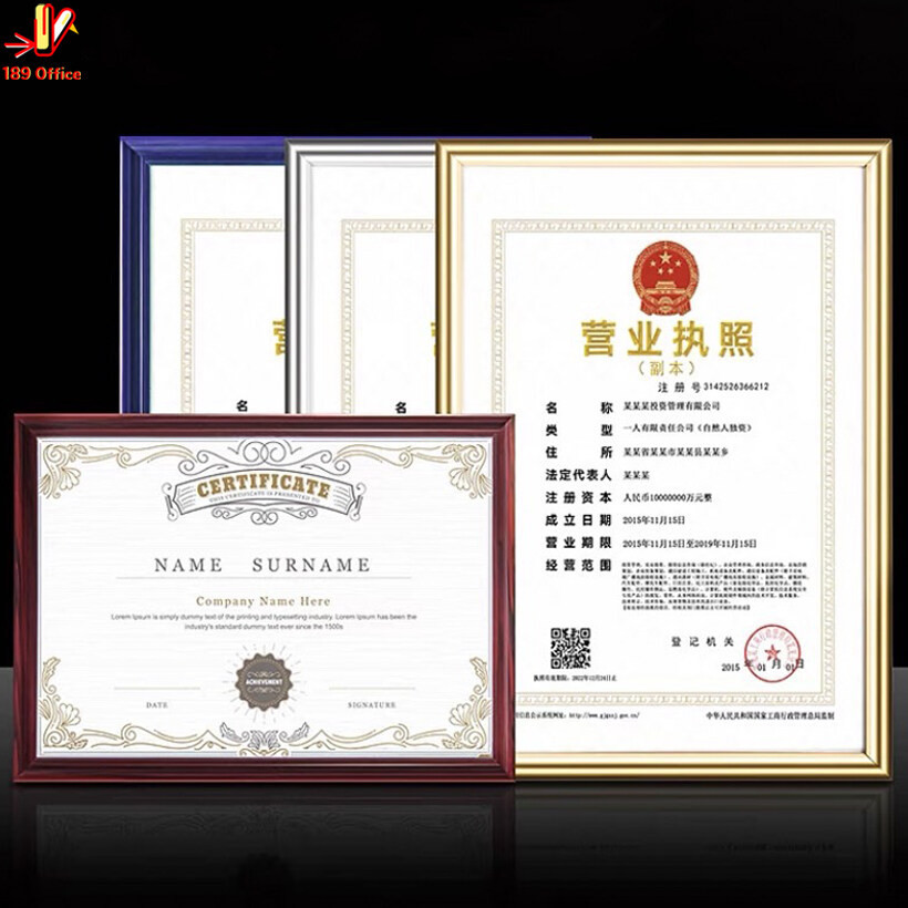 กรอบรูปติดผนัง ขนาด A4 / A3 แขวนผนัง ได้ทั้งแนวตั้งและแนวนอน พร้อมส่ง