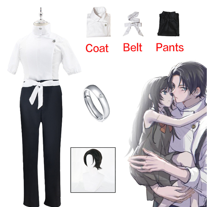 🇹🇭 ชุดอะนิเมะอนิเมะชุดคอสเพลย์ ชุดยูนิฟอร์ม anime Jujutsu Kaisen Yuta Okkotsu Cosplay Costume วิกผม 