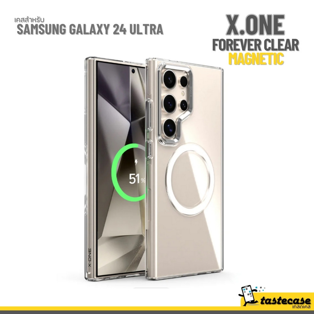 X.One Forerver Clear Magnetic for S24 Ultra เคสสำหรับ Samsung Galaxy S24 Ultra
