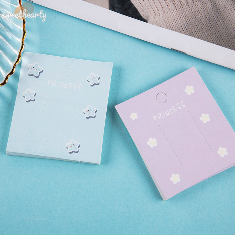 [Sweethearty] ใหม่ ถุงพลาสติกใส่กิ๊บติดผม 7x7 ซม. สีฟ้า ชมพู ม่วง เหลือง เครื่องประดับแฟชั่น 50 ชิ้น