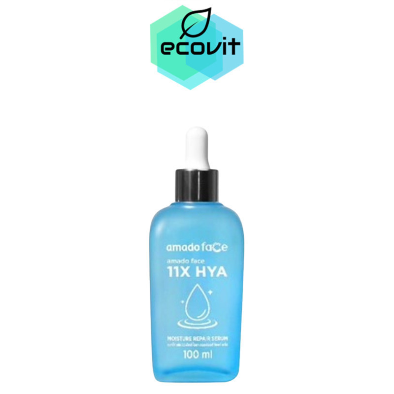 [1 กล่อง] Amado face 11X hya moisture repair serum อมาโด้ เฟซ 11เอ๊กซ์ ไฮยา มอนซ์เจอร์ รีแพร์ เซรั่ม [100 ml.]