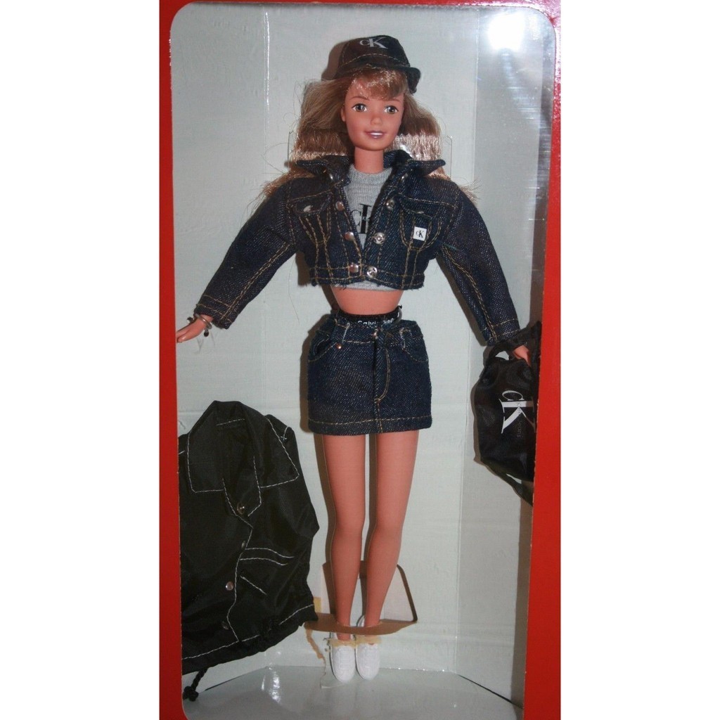 ส่งตุ๊กตาบาร์บี้ Calvin Klein Jeans 1996 CK สไตล์คาวบอย