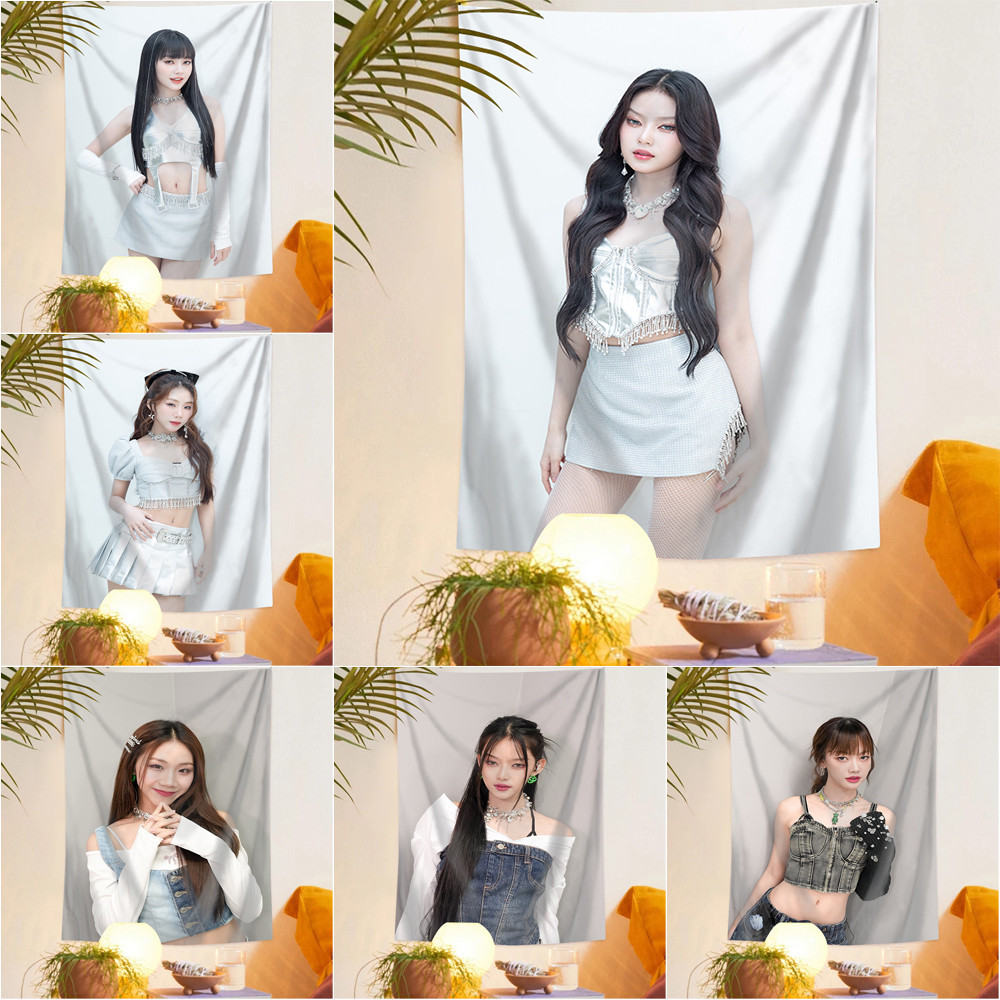 Tpop PiXXiE พรมโพลีเอสเตอร์ไฟเบอร์ พิมพ์ลาย ด้านเดียว พร้อมคลิปหนีบ สําหรับตกแต่งห้องนั่งเล่น ห้องนอ