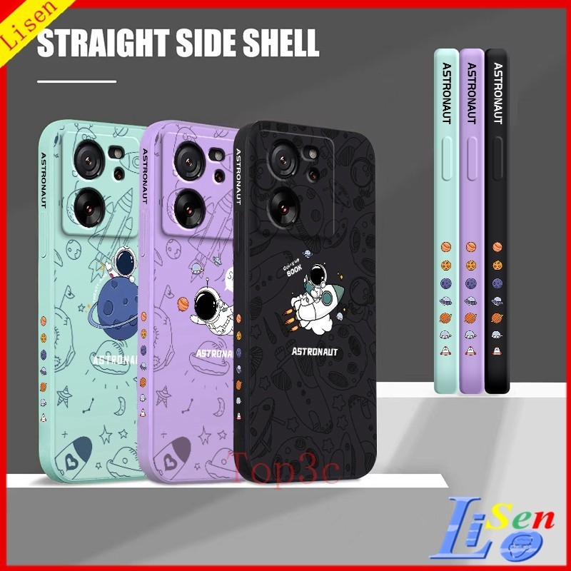 เคส Xiaomi 13T Pro 5G 12T Pro 11T Pro 10T Pro Xiami 13 lite Mi 13 Pro Xiaomi 12 lite Mi 11 lite เคสโทรศัพท์มือถือ ซิลิโคน ลายการ์ตูนนักบินอวกาศ สําหรับ TKA